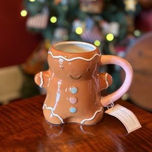 Pink & Blue Gingerbread Man Cup / Mug Christmas 2023 Collectable gift